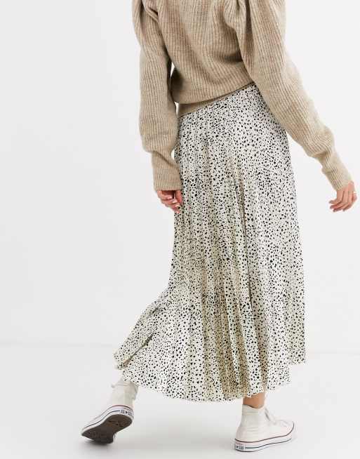 Asos midi skirt top leopard