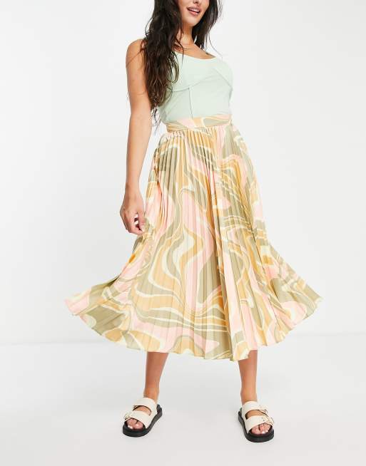 70s shop swirl skirt