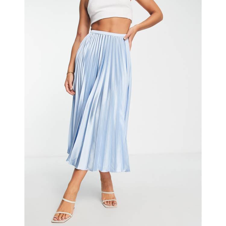 Asos design pleated midi hotsell skirt in jersey crepe