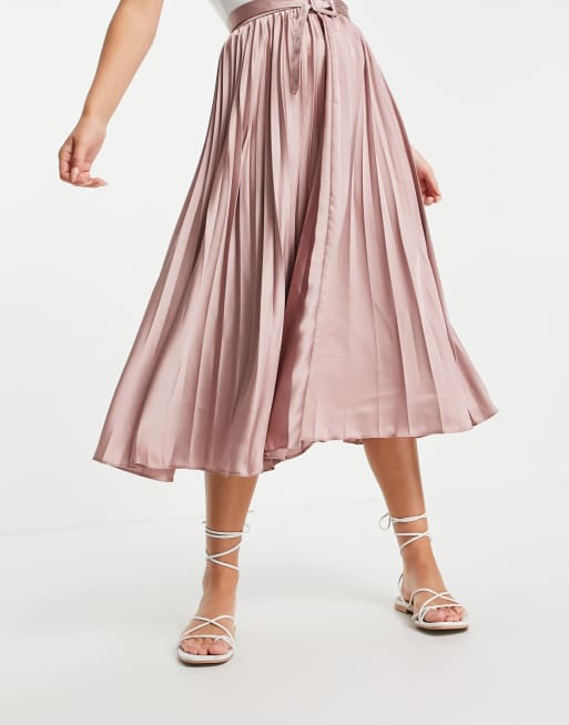 Asos midi best sale pleated skirt