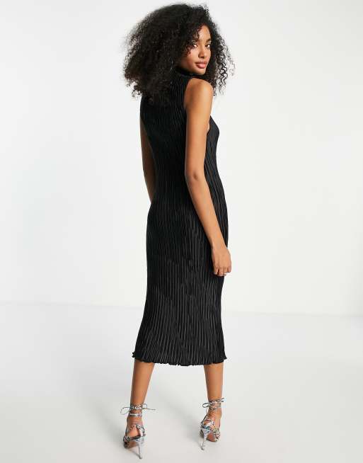 Asos plisse 2025 midi dress