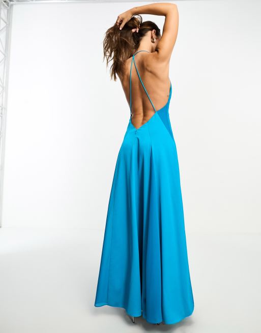 Asos blue maxi best sale