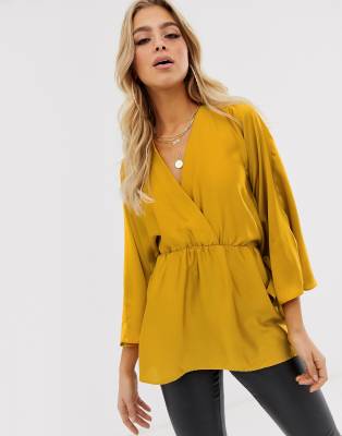 asos plunge top