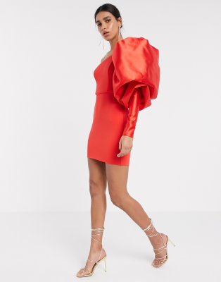 asos red dress mini