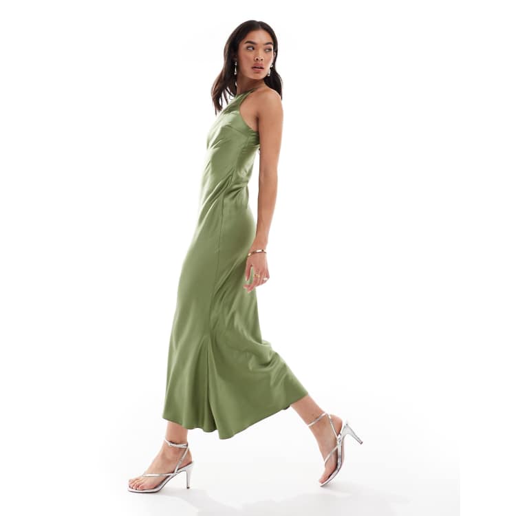 ★rinさん専用AMATERAS Satin Maxi Dress /カーキ 206764326-1-khaki?$n_750w$&wid