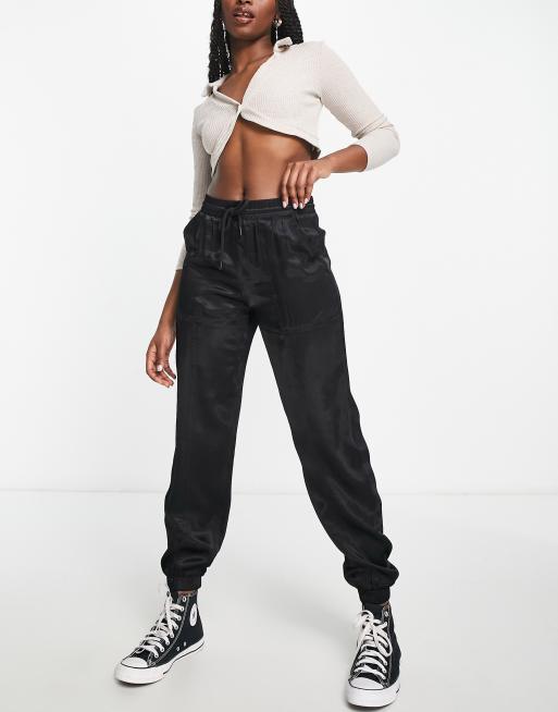 Satin cheap jogger pants