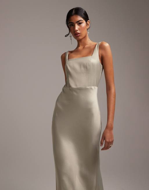 Asos champagne bridesmaid dresses best sale