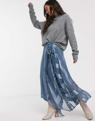 asos satin skirt