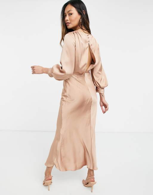 Asos tie front clearance dress