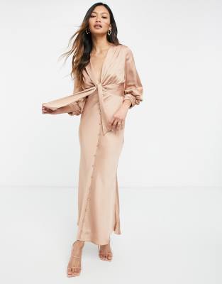 asos bronze dress