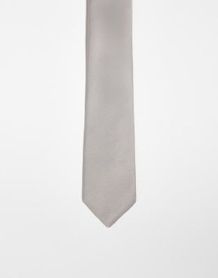 satin tie in stone-Neutral