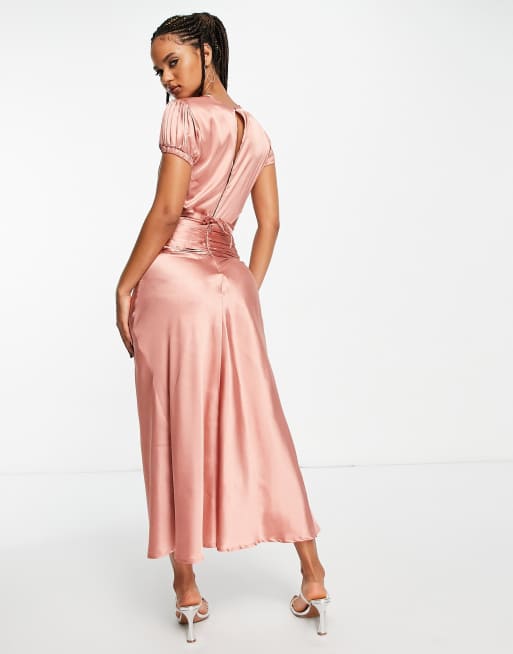 Dusky pink dress sales asos