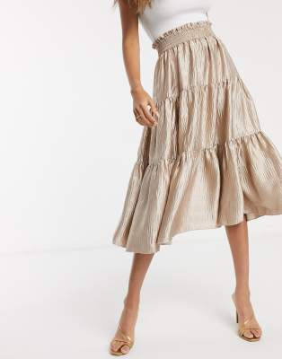asos tiered skirt