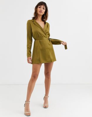 asos design satin dress