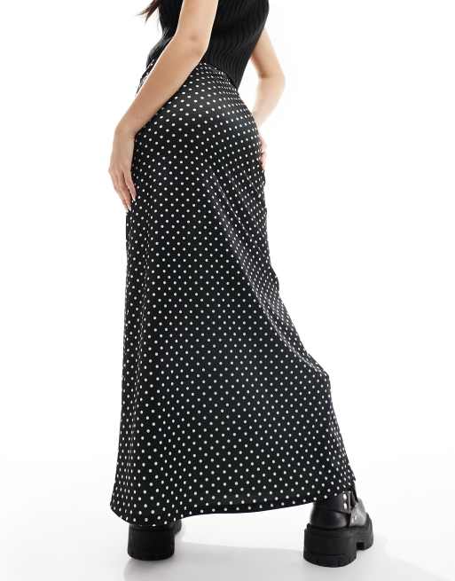 Asos polka dot kick flare cheap skirt