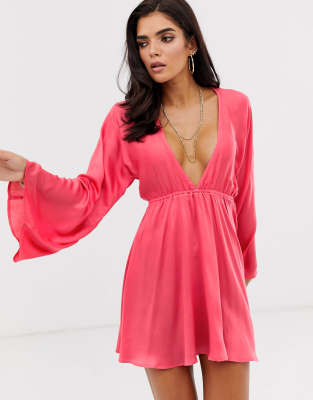 bright pink beach cover up