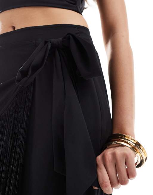 Fringe skirt asos best sale