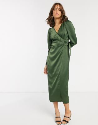 asos design satin dress