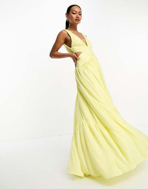 Yellow bridesmaid dresses store asos