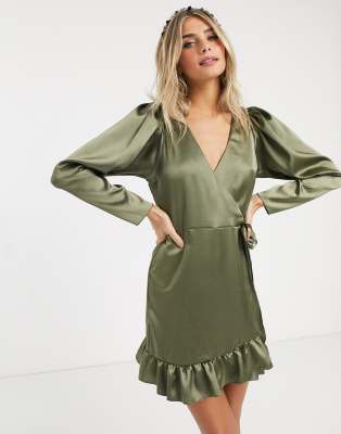 asos design satin dress