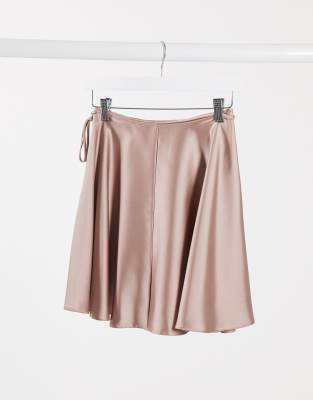 asos satin skirt