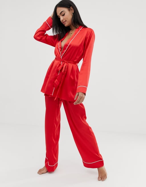 ASOS DESIGN red tracksuit set