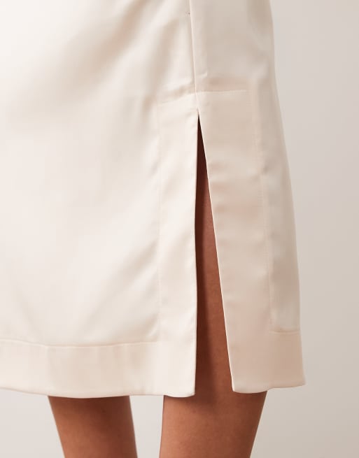 ASOS DESIGN – Satynowa spódnica ołówkowa midi, część zestawu, 5 z 5