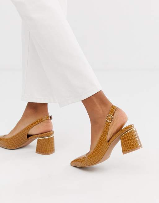 asos tan heels