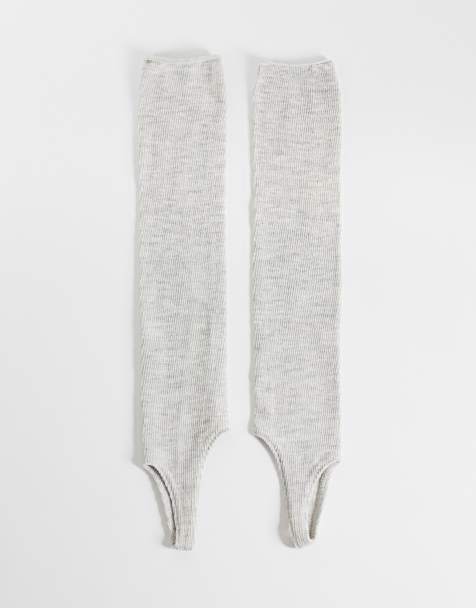 ASOS DESIGN scaldamuscoli con staffa grigi - view 1
