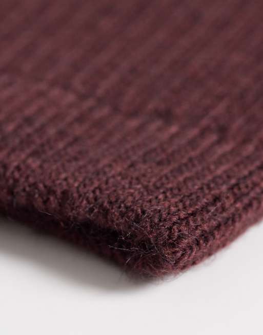 ASOS DESIGN - Scaldamuscoli in maglia bordeaux, 3 di 3