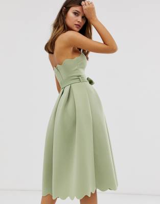 green prom dress asos