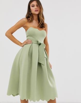 asos green prom dress