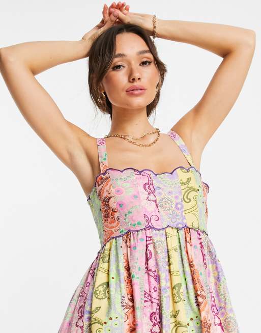 Asos scallop dress sale