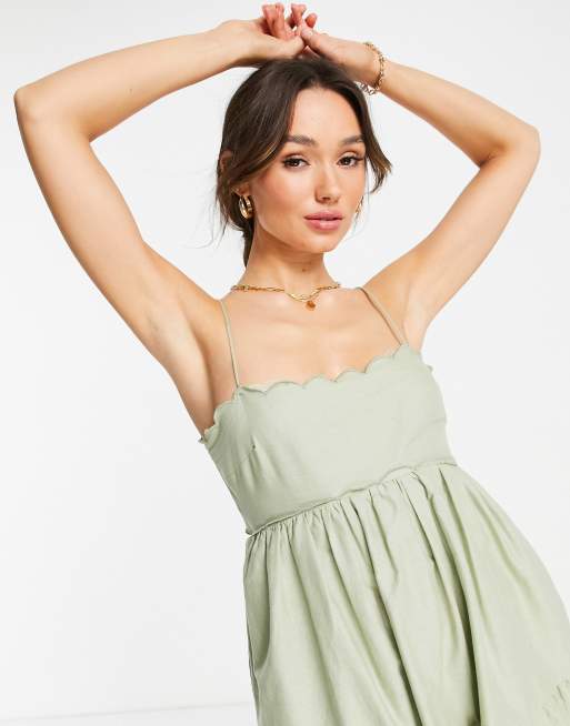 Asos scallop outlet dress