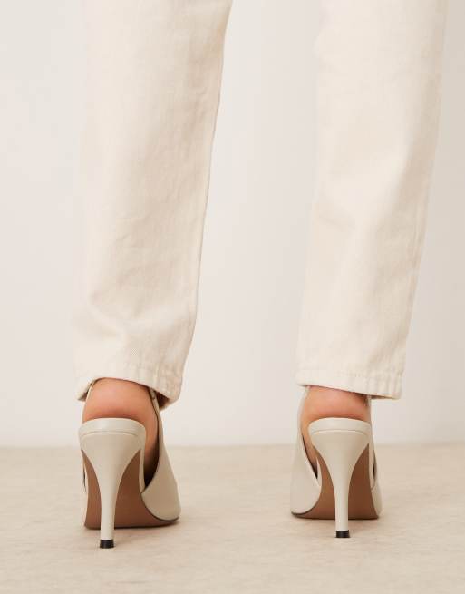 White shop pumps asos