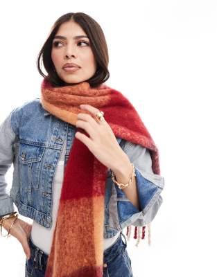 ASOS DESIGN ASOS DESIGN scarf with multi check design