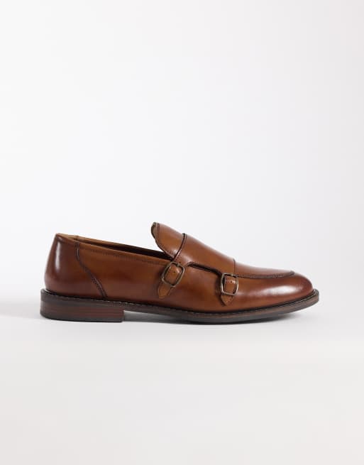 ASOS DESIGN - Scarpe con fibbie in pelle cuoio, 2 di 4