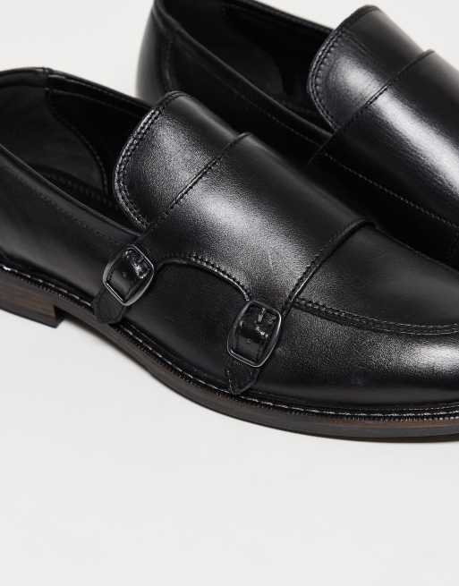 ASOS DESIGN - Scarpe con fibbie in pelle nere, 2 di 3