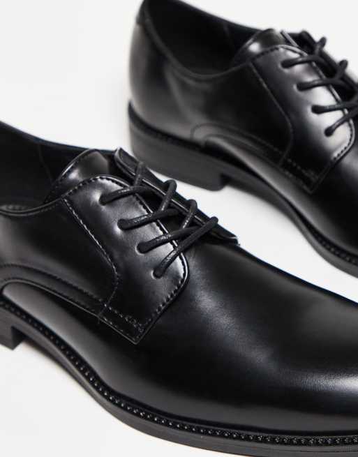 ASOS DESIGN - Scarpe derby stringate eleganti nere, 2 di 3