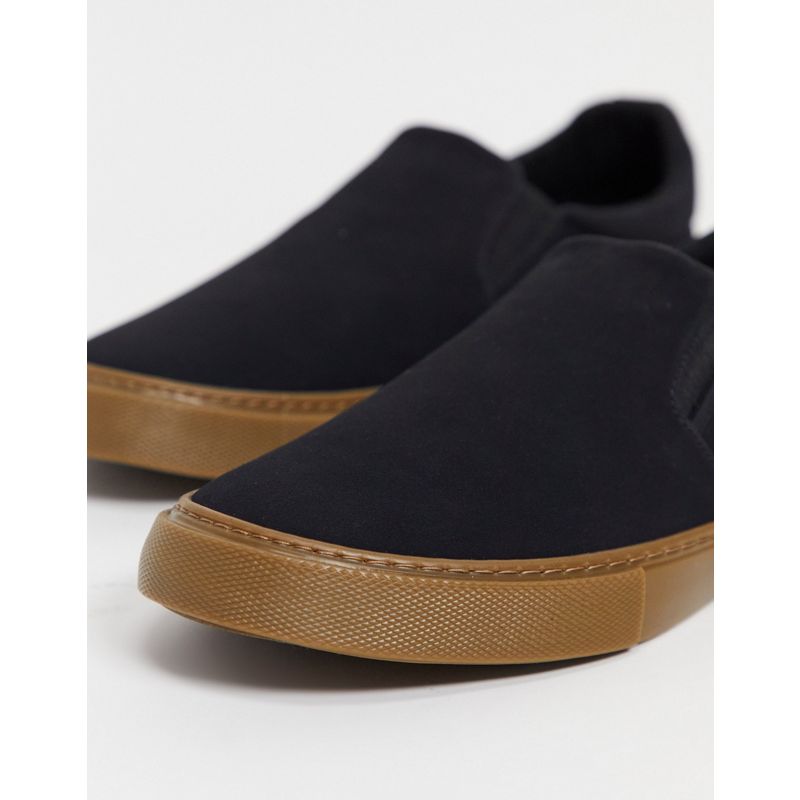 Scarpe, Stivali e Sneakers Sneakers DESIGN - Scarpe di tela nere senza lacci con suola in gomma