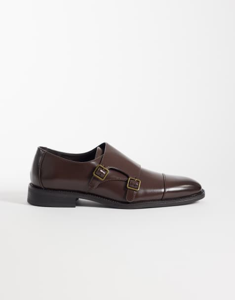 ASOS DESIGN - Scarpe marroni con fibbia - view 1