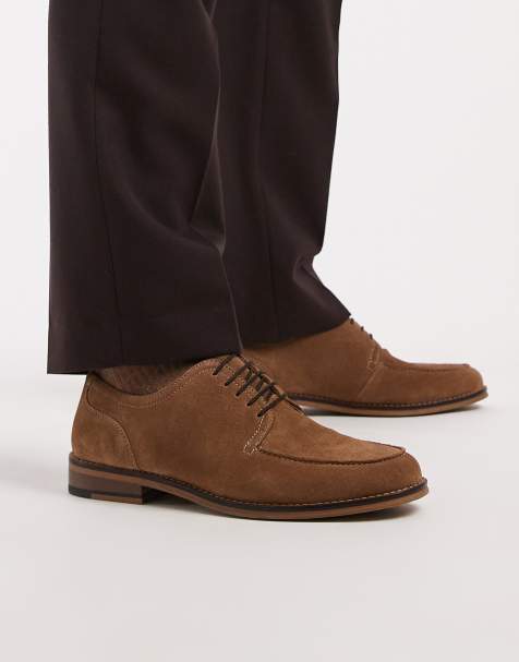 ASOS DESIGN - Scarpe stringate in camoscio color fungo - view 1