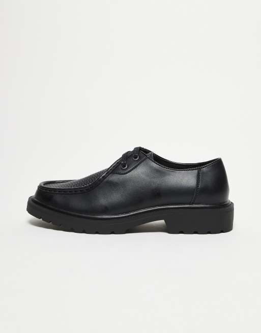 ASOS DESIGN - Scarpe stringate nere testurizzate, 3 di 3