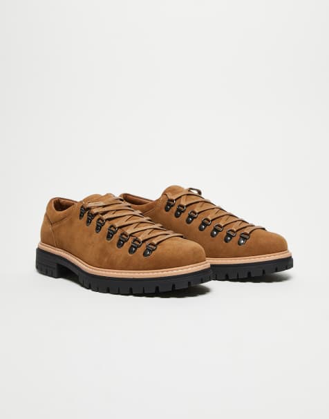 ASOS DESIGN - Scarpe stringate stile trekking color cuoio - view 1