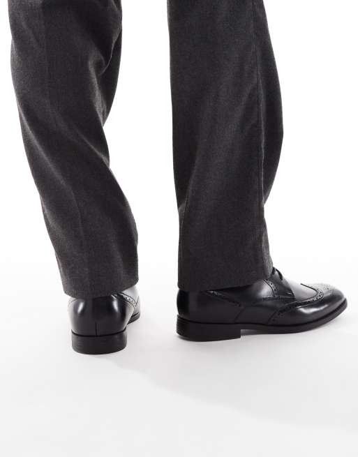 ASOS DESIGN - Scarponcini brogue stringati neri, 3 di 4