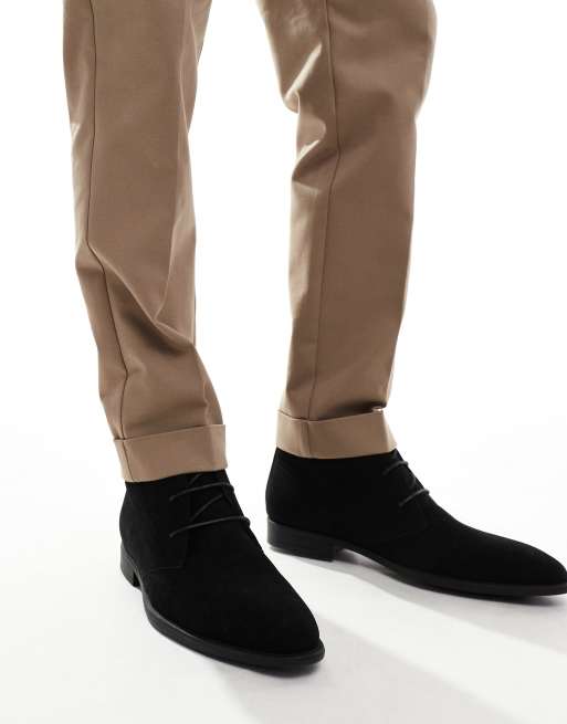 ASOS DESIGN - Scarponcini neri stringati, 3 di 4