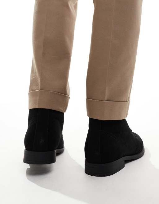 ASOS DESIGN - Scarponcini neri stringati, 4 di 4