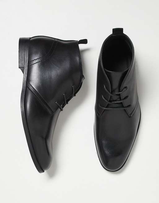 ASOS DESIGN - Scarponcini neri stringati, 3 di 4