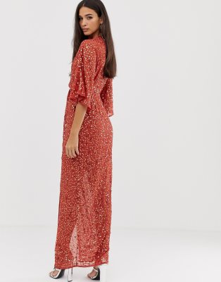 asos sequin gown