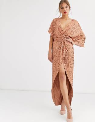 knot kimono dress